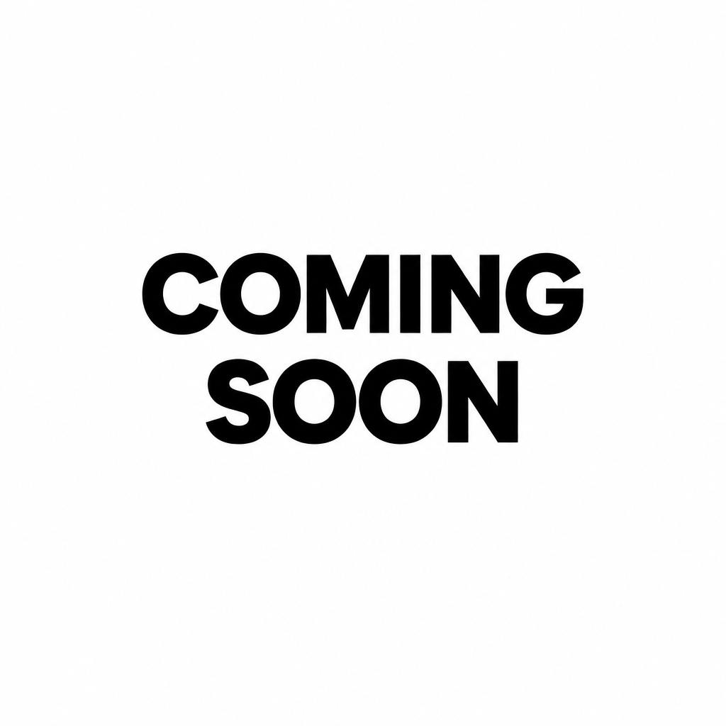 Minimal black-and-white Coming Soon placeholder