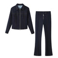 Denim Trouser Set