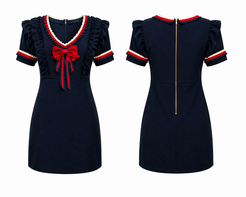 Sailor Dress BLACK