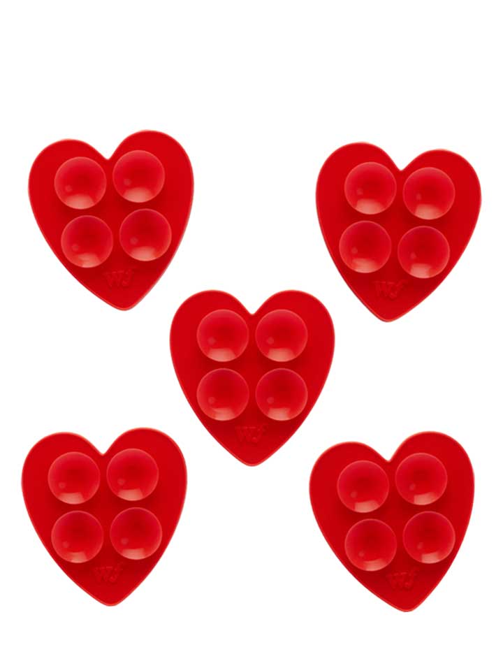 Mini Heart Selfie Stickeez - 5 pack