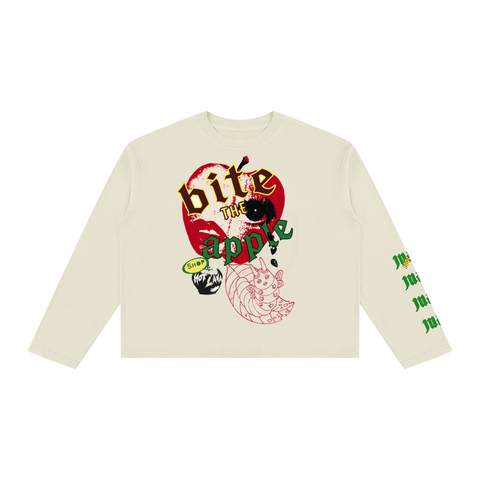 Unisex Bite the Apple Boxy T-Shirt