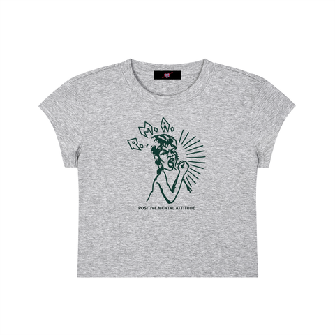 P.M.A. cropped tee