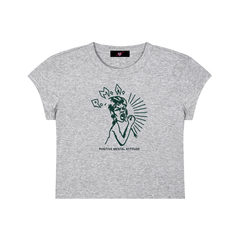 P.M.A. cropped tee